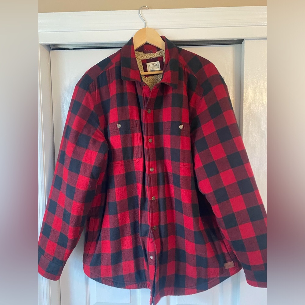 LL Bean Buffalo Plaid Shirt Jac